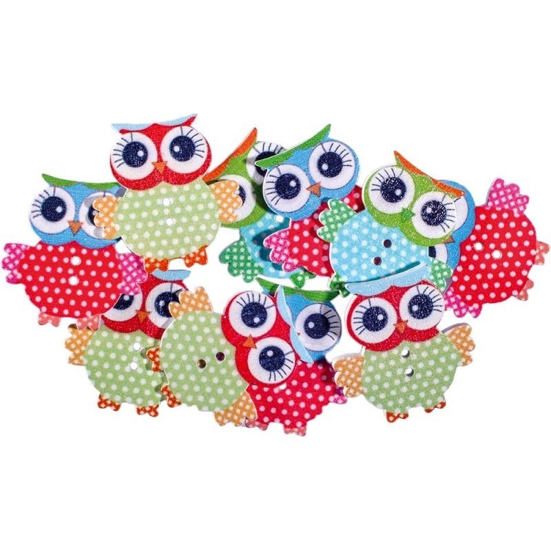 Set 3 x 12 Bufnite din Lemn, pentru Artizanat, Statovac