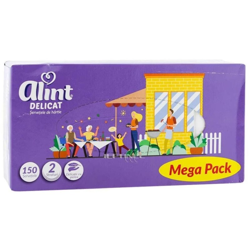 Set 3 x 150 Servetele Faciale Alint, 2 Straturi