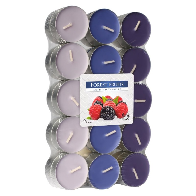 Set 3 x 30 Lumanari Pastila, 4 Ore, Fructe de Padure