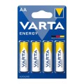 Set 3 x 4 Baterie Alcalina R6 (AA) Energy Varta, Blister