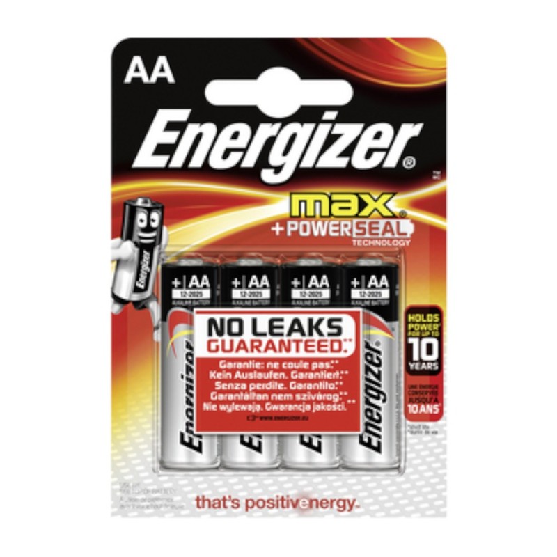 Set 3 x 4 Baterii Alcaline, R6, Energizer, Max