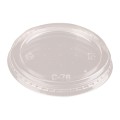 Set 3 x 50 Capace Biodegradabile, Compostabile, PLA Plate, fara Gaura, Transparente, 76 mm