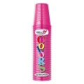 Set 3 x 50 Pahare Plastic Oti Dopla, Fucsia, 200 ml