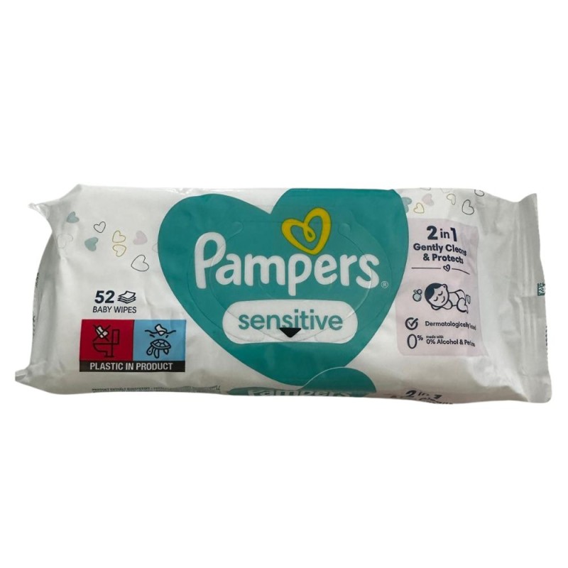 Set 3 x 52 Servetele Umede Pampers Sensitive