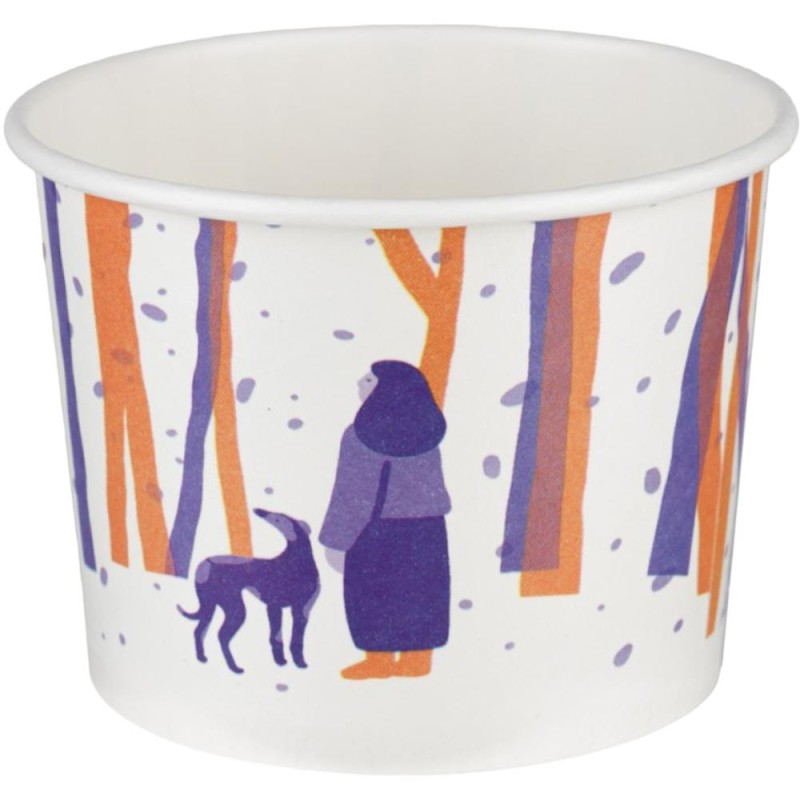 Set 3 x 6 Boluri din Carton, 550 ml, Biodegradabile, 113 mm