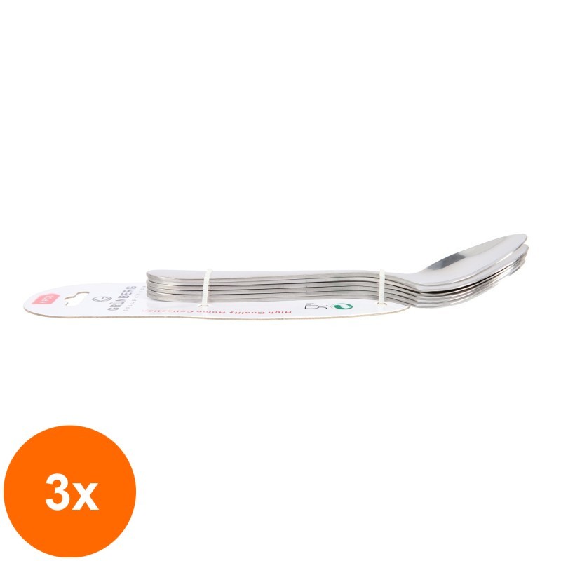 Set 3 x 6 Lingurite Inox, Grunberg Gr174