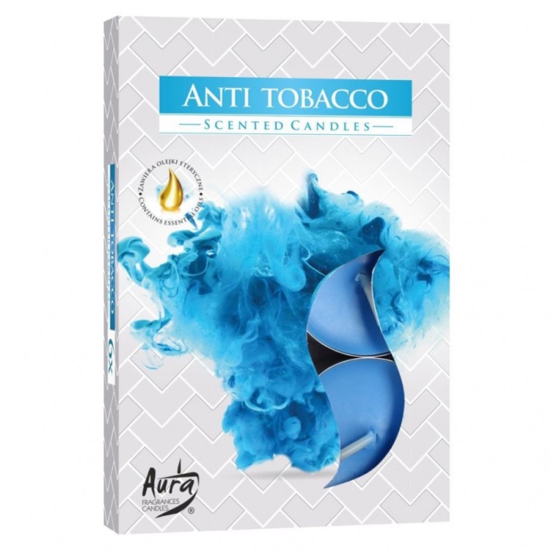 Set 3 x 6 Lumanari Pastila, Anti - Tabac, 4 Ore