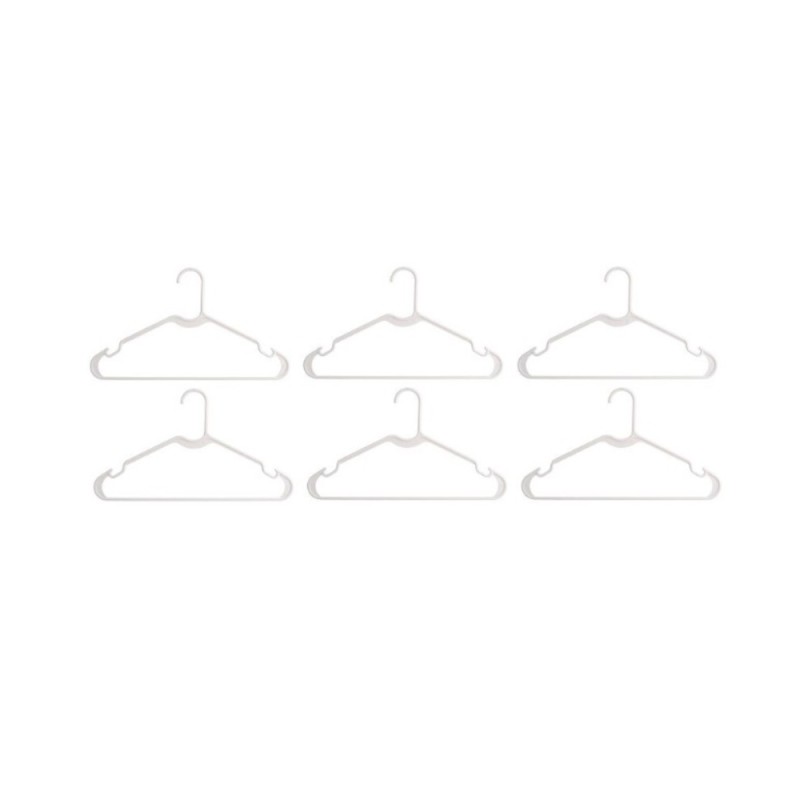 Set 3 x 6 Umerase pentru Haine, 40.50 x 23 x 0.60 cm, din Plastic, Grunberg