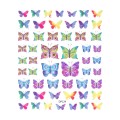 Set 3 x Abtibild Unghii SensoPRO Milano, Butterfly Colors Dp124