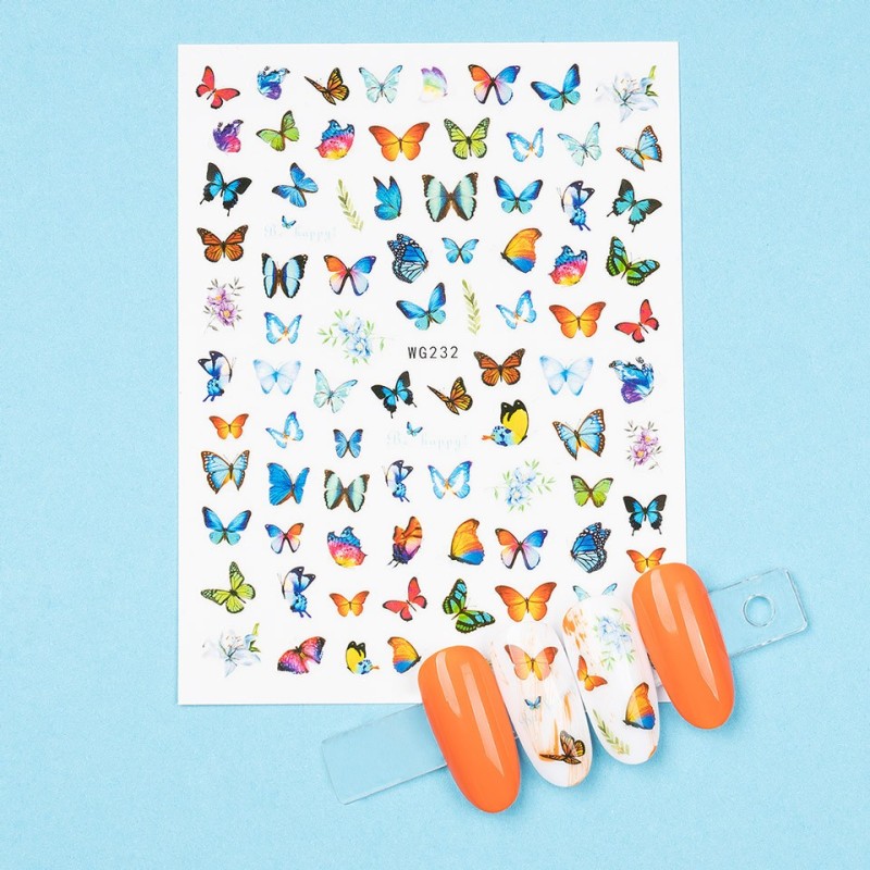 Set 3 x Abtibild Unghii SensoPRO Milano, Butterfly Story Wg232