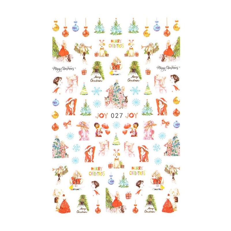 Set 3 x Abtibild Unghii SensoPRO Milano, Christmas Adventure Eb027