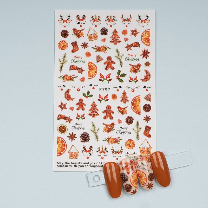 Set 3 x Abtibild Unghii SensoPRO Milano, Christmas Flavour F797