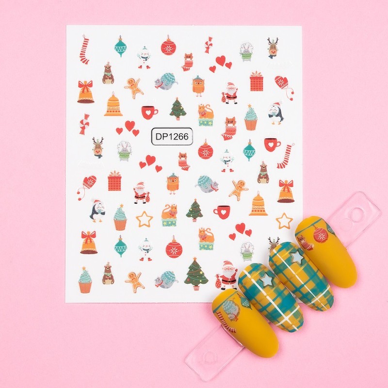 Set 3 x Abtibild Unghii SensoPRO Milano, Christmas Fun Dp1266