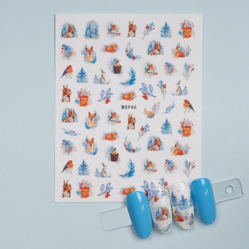 Set 3 x Abtibild Unghii SensoPRO Milano, Christmas Place Wg946