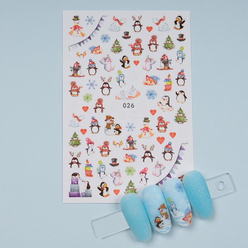 Set 3 x Abtibild Unghii SensoPRO Milano, Christmas & Play Eb026