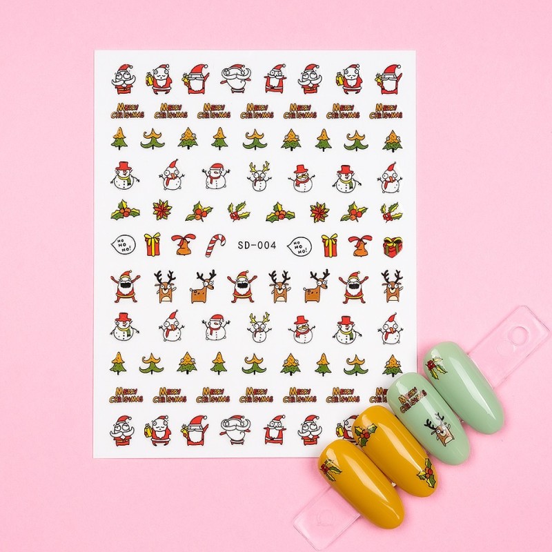 Set 3 x Abtibild Unghii SensoPRO Milano Christmas Spark, Sd-004