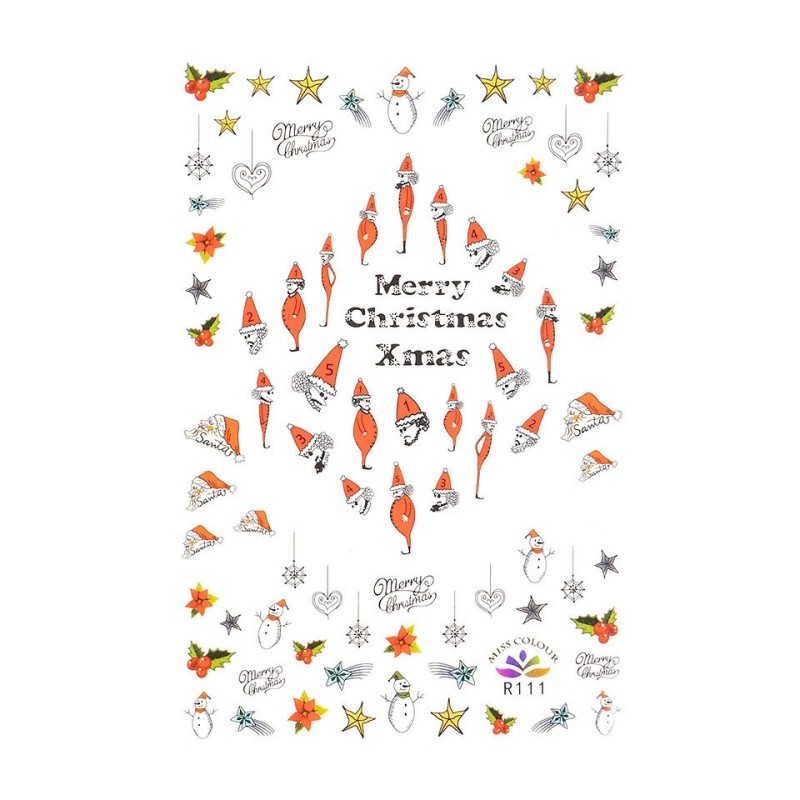 Set 3 x Abtibild Unghii SensoPRO Milano, Christmas View R111