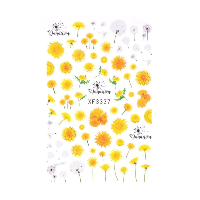 Set 3 x Abtibild Unghii SensoPRO Milano, Crazy Daisy Xf3337