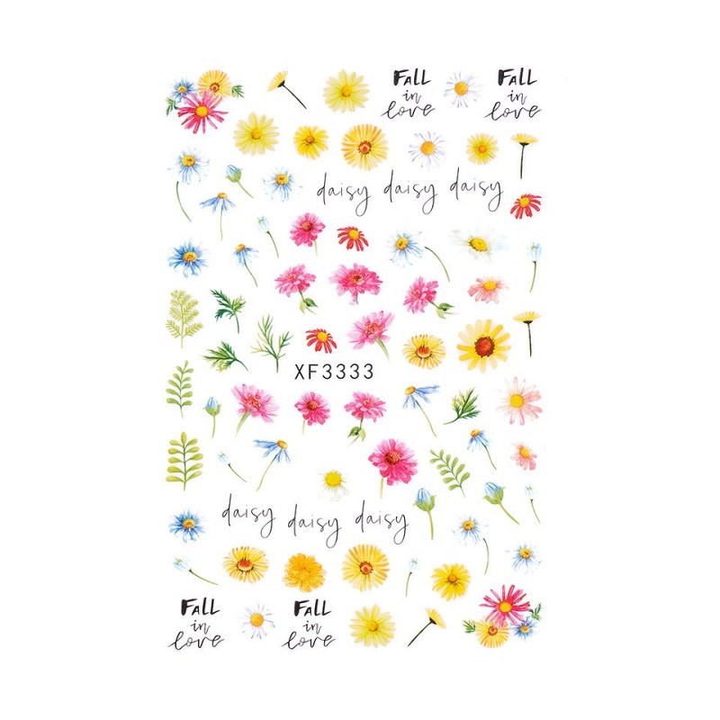 Set 3 x Abtibild Unghii SensoPRO Milano, Daisy Love Xf3333