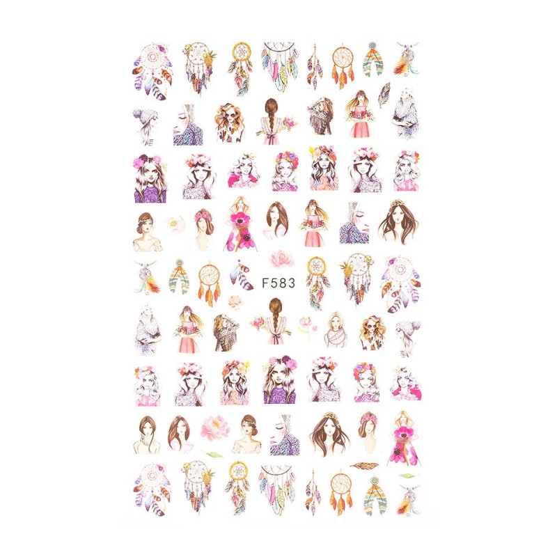 Set 3 x Abtibild Unghii SensoPRO Milano, Dreamcatcher Style F583