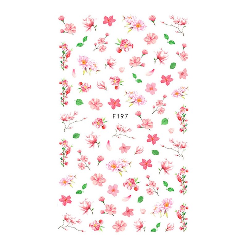 Set 3 x Abtibild Unghii SensoPRO Milano, Flower Eclipse F197