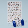 Set 3 x Abtibild Unghii SensoPRO Milano, Merry Snowmen R109