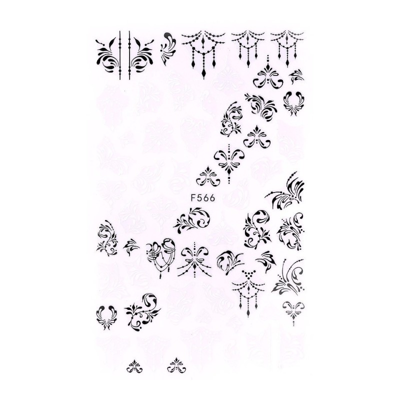 Set 3 x Abtibild Unghii SensoPRO Milano, Retro Art F566