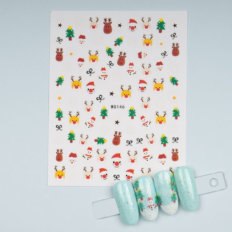 Set 3 x Abtibild Unghii SensoPRO Milano Slick Winter , Model Wg146