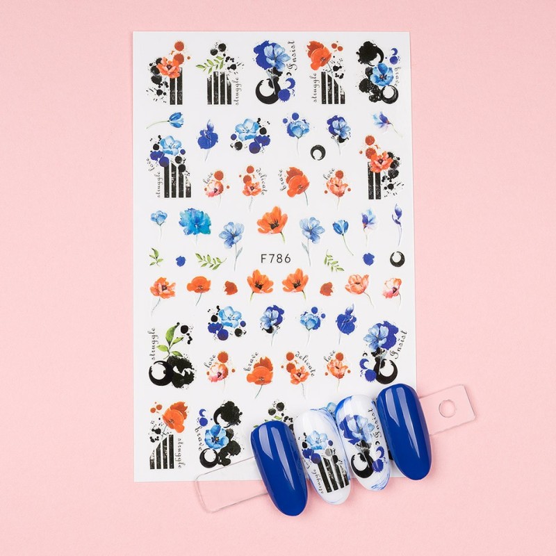 Set 3 x Abtibild Unghii SensoPRO Milano, Summer Art F786