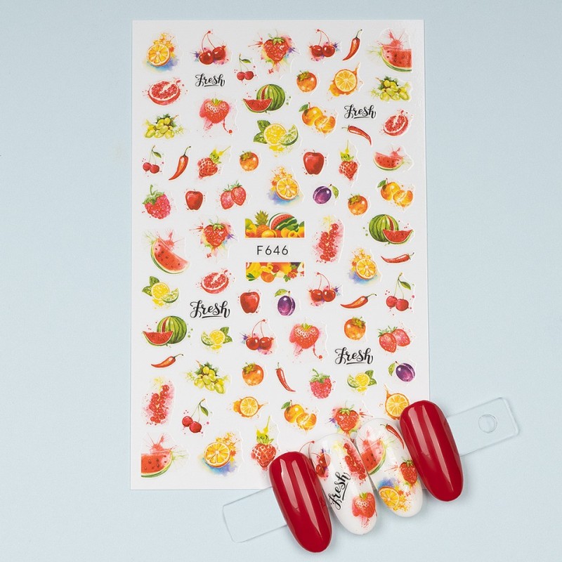 Set 3 x Abtibild Unghii SensoPRO Milano, Summer Fresh F646