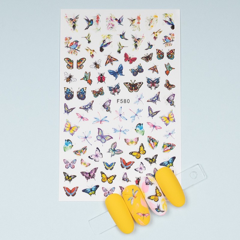 Set 3 x Abtibild Unghii SensoPRO Milano, Ultimate Butterfly F580