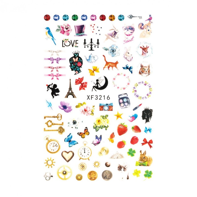 Set 3 x Abtibilduri Unghii SensoPRO Cartoon Promise Xf3216