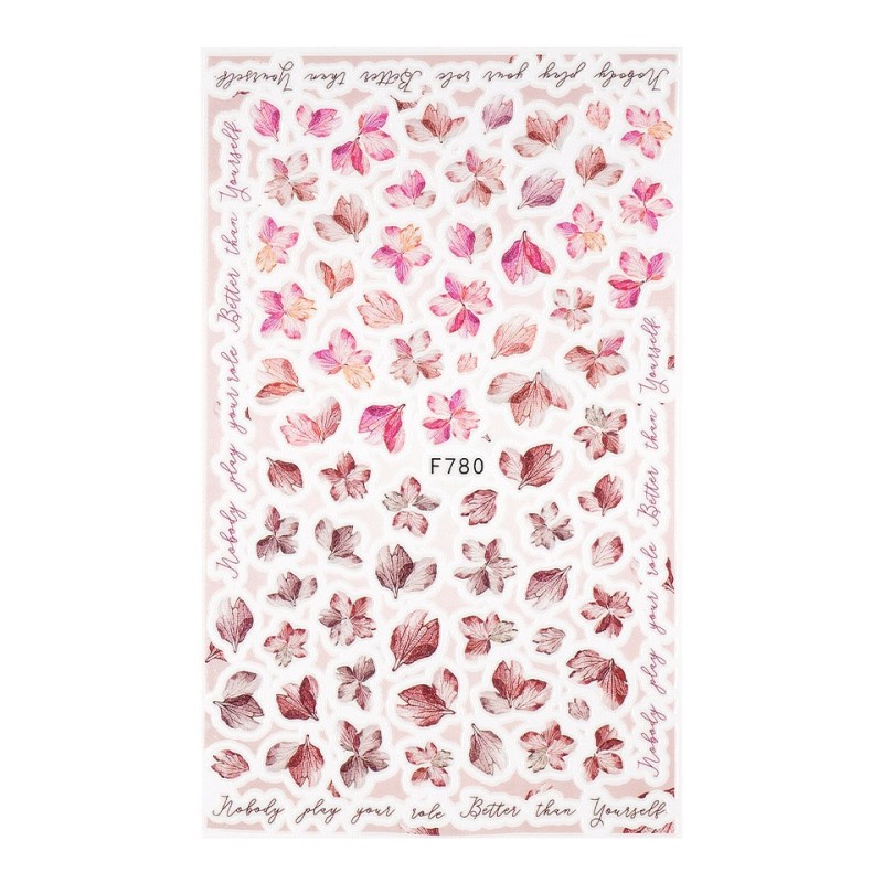 Set 3 x Abtibilduri Unghii SensoPRO Milano About Flowers, Model F780