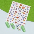 Set 3 x Abtibilduri Unghii SensoPRO Milano Butterfly, Model Dp162