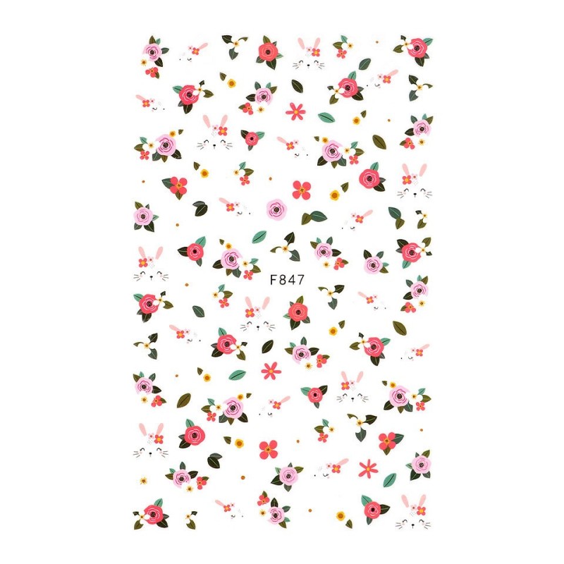 Set 3 x Abtibilduri Unghii SensoPRO Milano Joyful Spring, Model F847