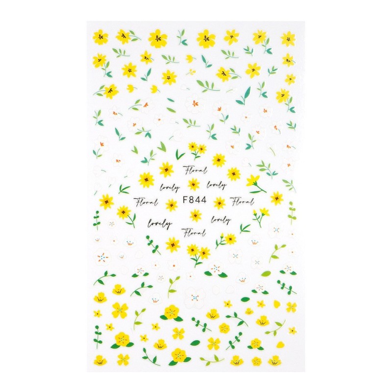 Set 3 x Abtibilduri Unghii SensoPRO Milano Spring Waltz, Model F844