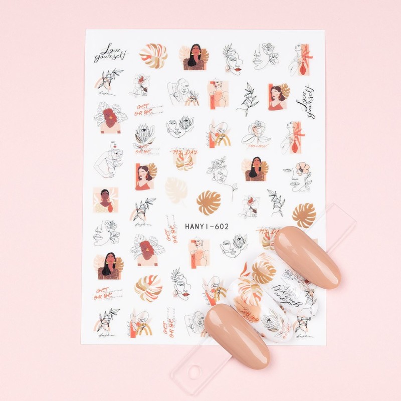 Set 3 x Abtibilduri Unghii SensoPRO Milano Summer Flavour, Model Hanyi-602