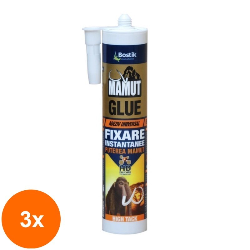 Set 3 x Adeziv Mamut Glue High Track, 290 ml, Bostik