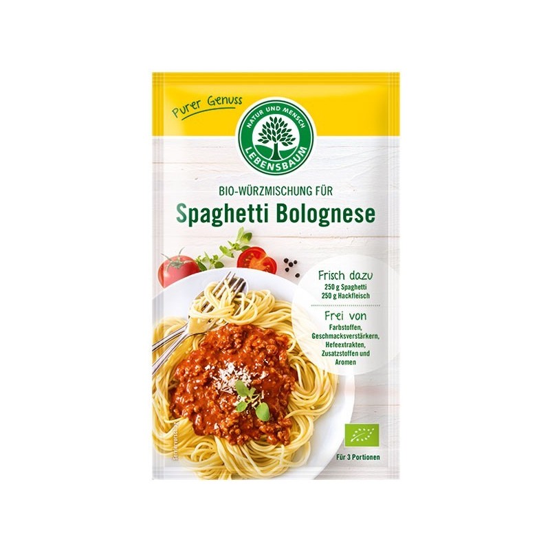 Set 3 x Amestec Bio de Condimente pentru Spaghetti Bolognese, 35 g Lebensbaum