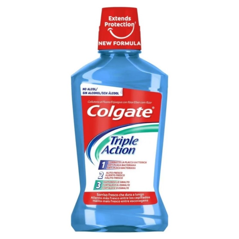 Set 3 x Apa de Gura Colgate Plax Clean Mint, 500 ml