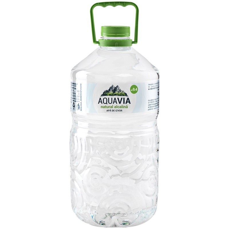 Set 3 x Apa Izvor Necarbogazoasa, Aquavia, Alcalina, 5 l