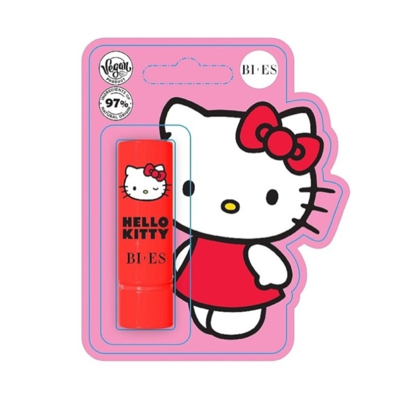 Set 3 x Balsam de Buze Hello Kitty Capsuni, Bi-Es, 4 g