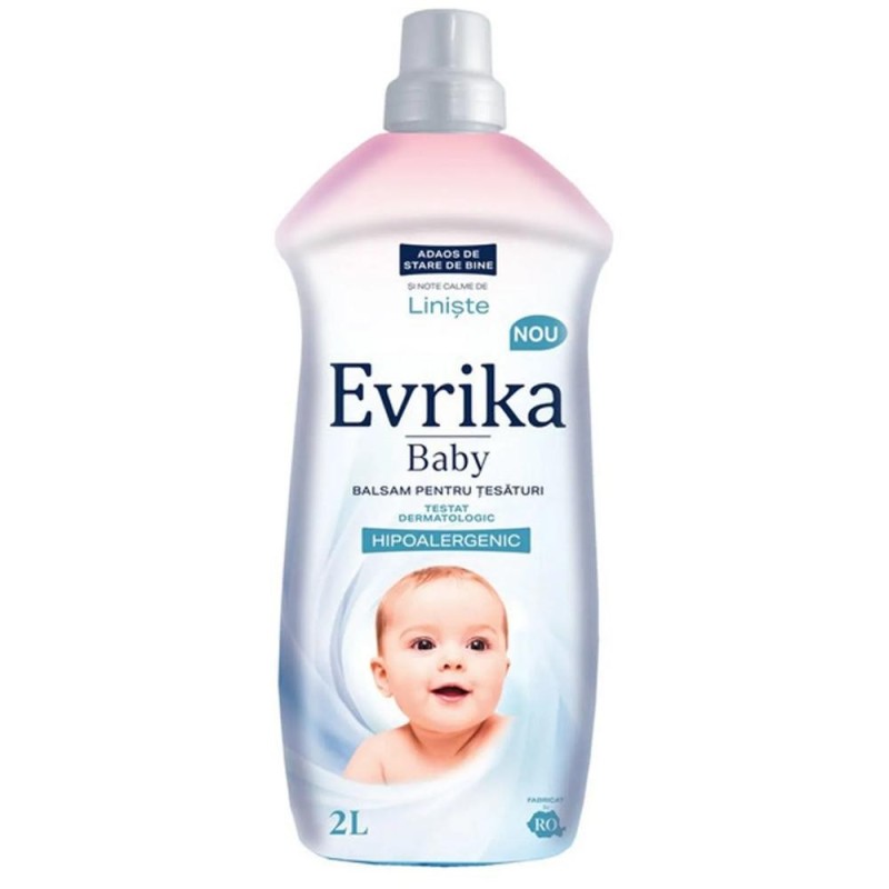 Set 3 x Balsam de Rufe Evrika Baby, Hipoalergenic, 2 l