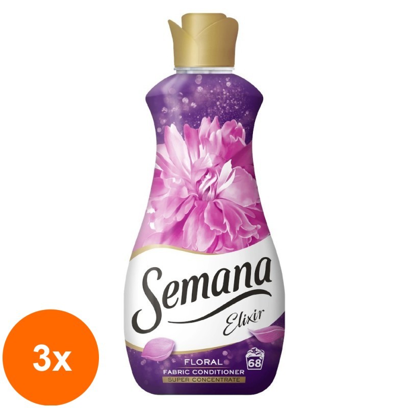Set 3 x Balsam de Rufe Semana Elixir Floral, 1.7 l, 68 Spalari