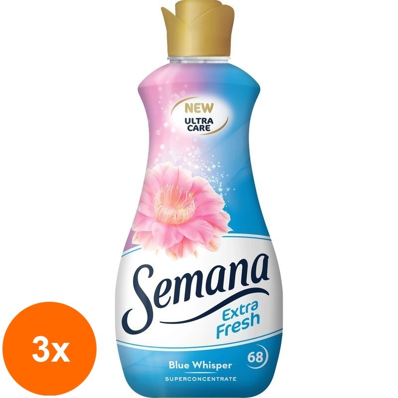 Set 3 x Balsam de Rufe Semana Extra Fresh Blue 1.7 l