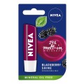 Set 3 x Balsam pentru Buze Nivea Lip Care Blackberry Shine