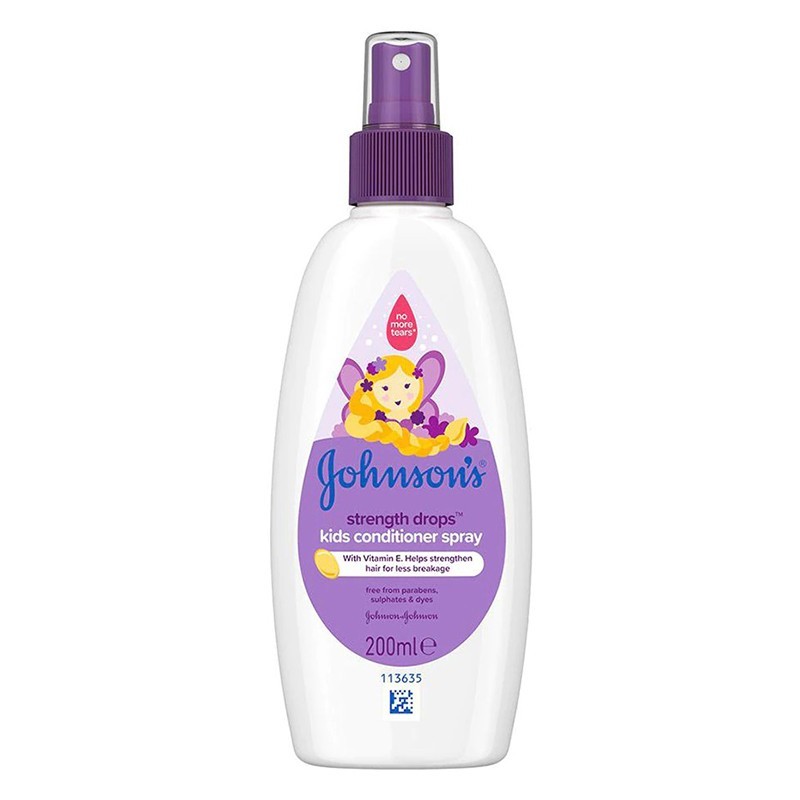 Set 3 x Balsam Spray Johnson's Baby, pentru Par Rezistent, 200 ml