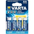 Set 3 x Baterie Varta High Energy 4906 R6 4 Bucati