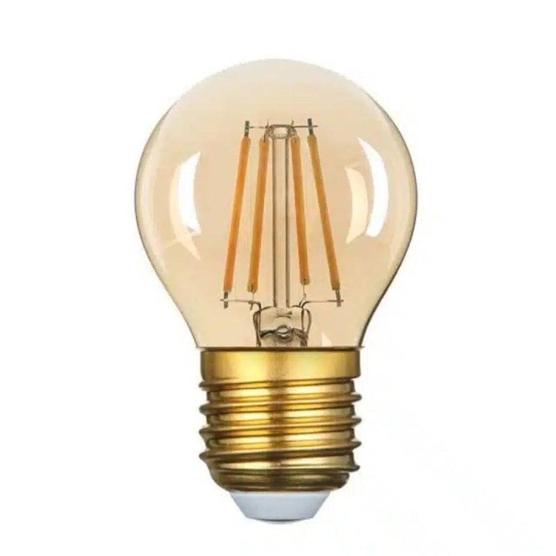 Set 3 x Bec LED Clasic, 4 W, E27, 220 V, Sticla Maro