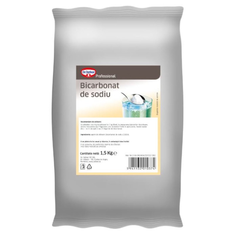 Set 3 x Bicarbonat de Sodiu, Dr Oetker, 1.5 kg
